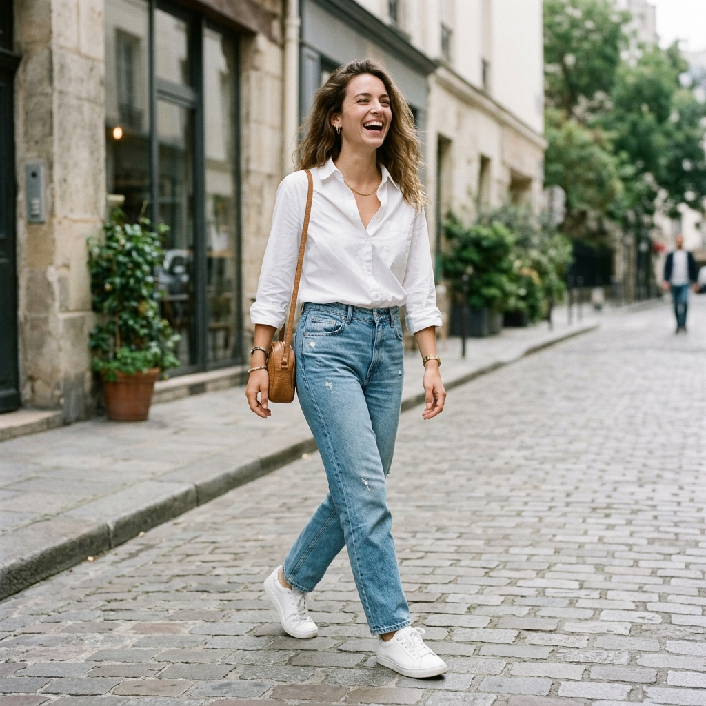 Look Casual con Camisa Blanca