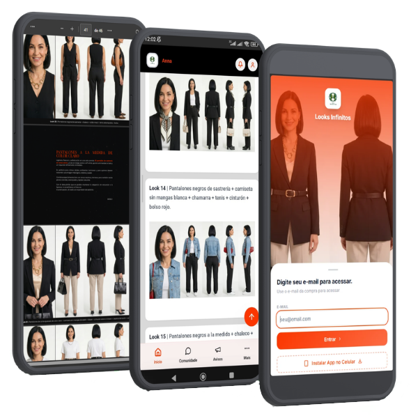 Aplicativo Looks Infinitos App Mockup